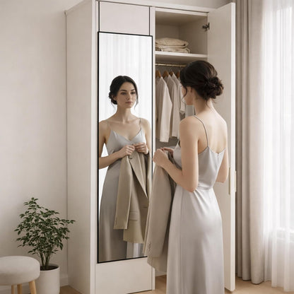 Simple Deluxe Arched Full Length Mirror, 71"x26"Large Floor Mirrors, for Wall Door Bedroom Bathroom Living Room (Gold)