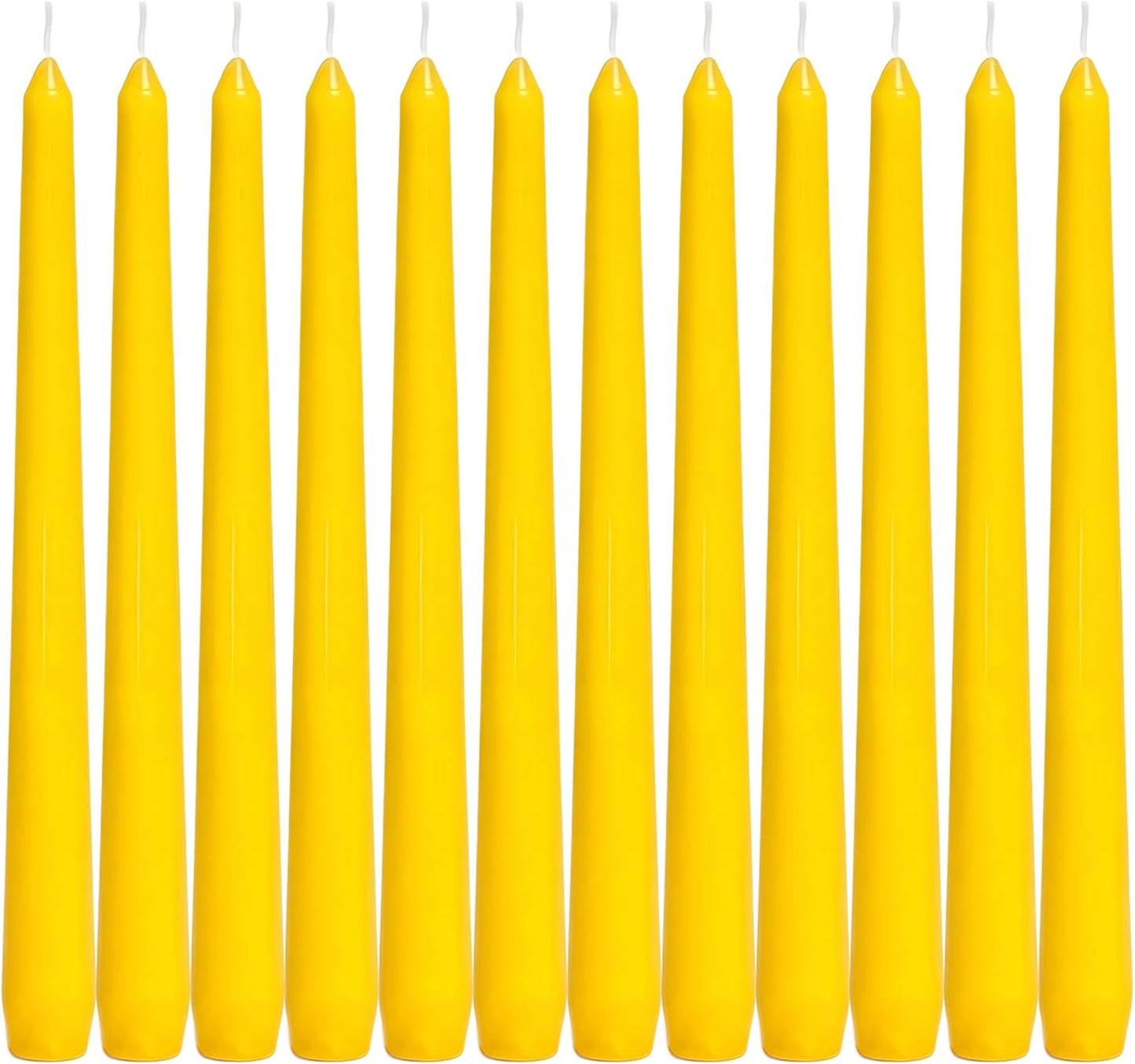 4 Pack White Taper Candles丨Taper Candles 10 Inch Dripless丨Unscented & Smokeless Candlesticks Bulk丨7-8 Hours Long Burning Tall Candles丨Ideal for Christmas Weddings Parties Dinner