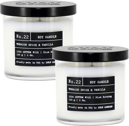 Lulu Candles | Jasmine, Oud & Sandalwood | Luxury Scented Soy Jar Candle | Hand Poured in The USA | Highly Scented & Long Lasting (9 Oz.)