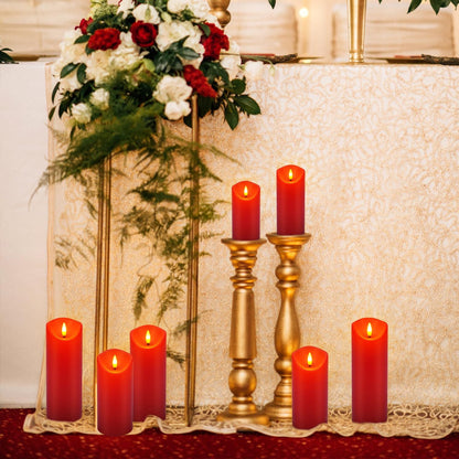 48- Pack of 3 Sizes of LED Flameless Candles.This Candle is Suitable for café, Fancy Restaurant, Bookstore and Other Scenes to Create a Relaxing and Romantic Atmosphere.