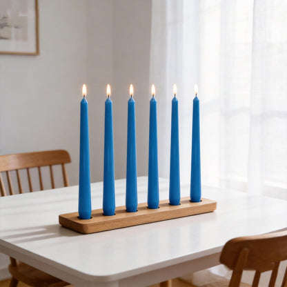4 Pack White Taper Candles丨Taper Candles 10 Inch Dripless丨Unscented & Smokeless Candlesticks Bulk丨7-8 Hours Long Burning Tall Candles丨Ideal for Christmas Weddings Parties Dinner