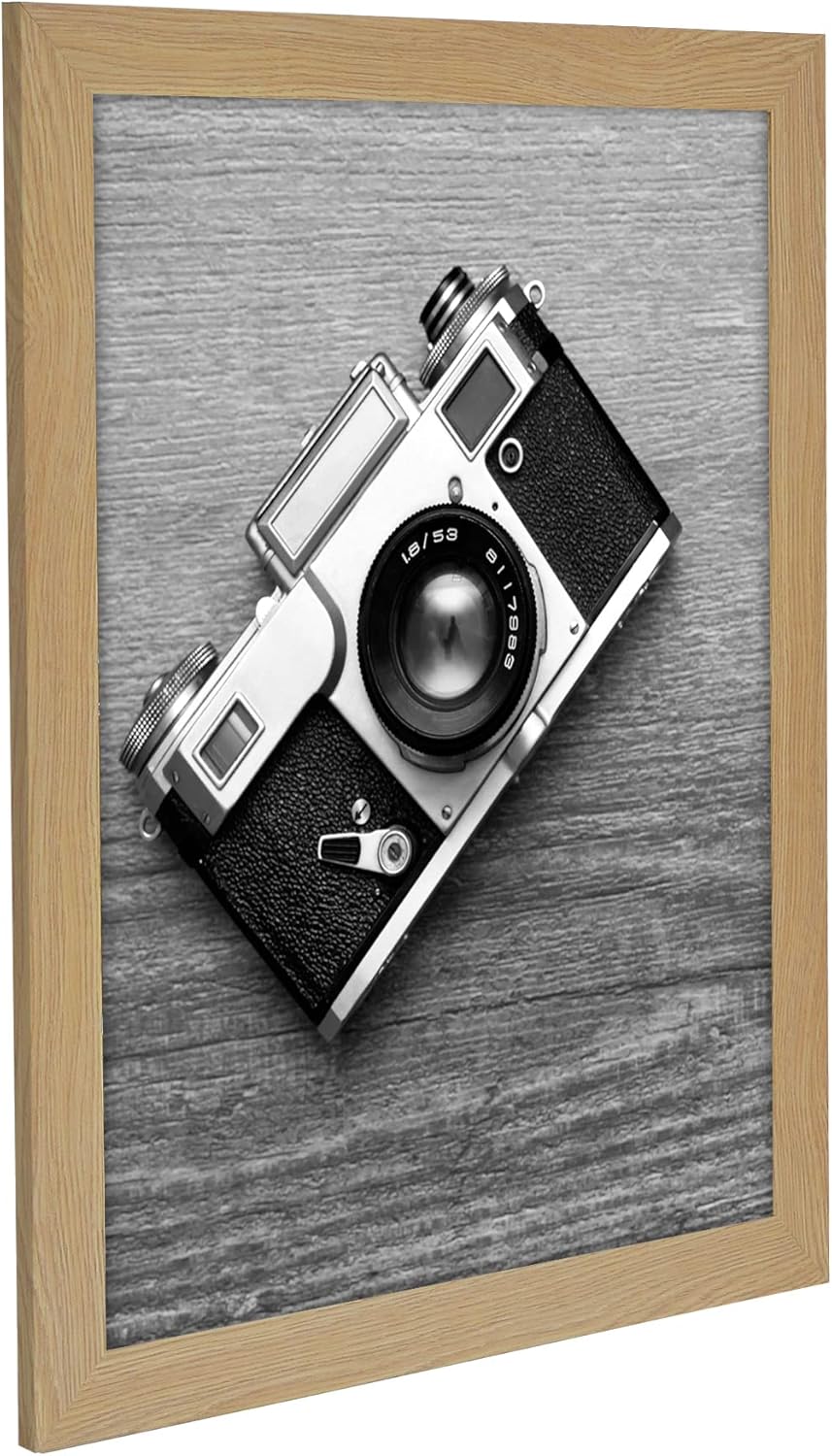 Americanflat 16x20 Picture Frame with Polished Plexiglass - Black Picture Frame - Wide Photo Frames Made of Engineered Wood for Vertical or Horizontal Wall Display - Epic Collection - Black - Colors B