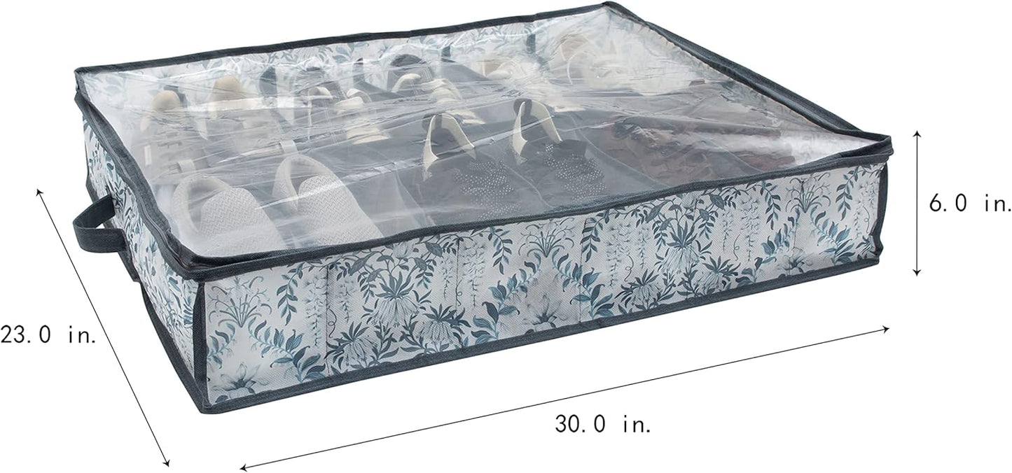 Laura Ashley Medium Storage Box | Dimensions: 11"x 12"x 6 | Foldable | Closet Organization | Storage | Parterre