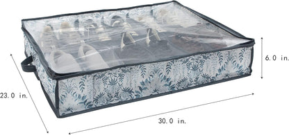Laura Ashley Medium Storage Box | Dimensions: 11"x 12"x 6 | Foldable | Closet Organization | Storage | Parterre