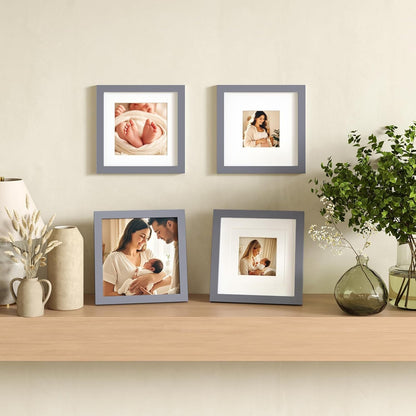 Egofine 12x16 Picture Frame Black, Covered by Plexiglass Made of Solid Wood, Display Pictures 9x12 and 11x14 with Mat or 12x16 Without Mat, for Wall Mounting Photo Frame - Colors B