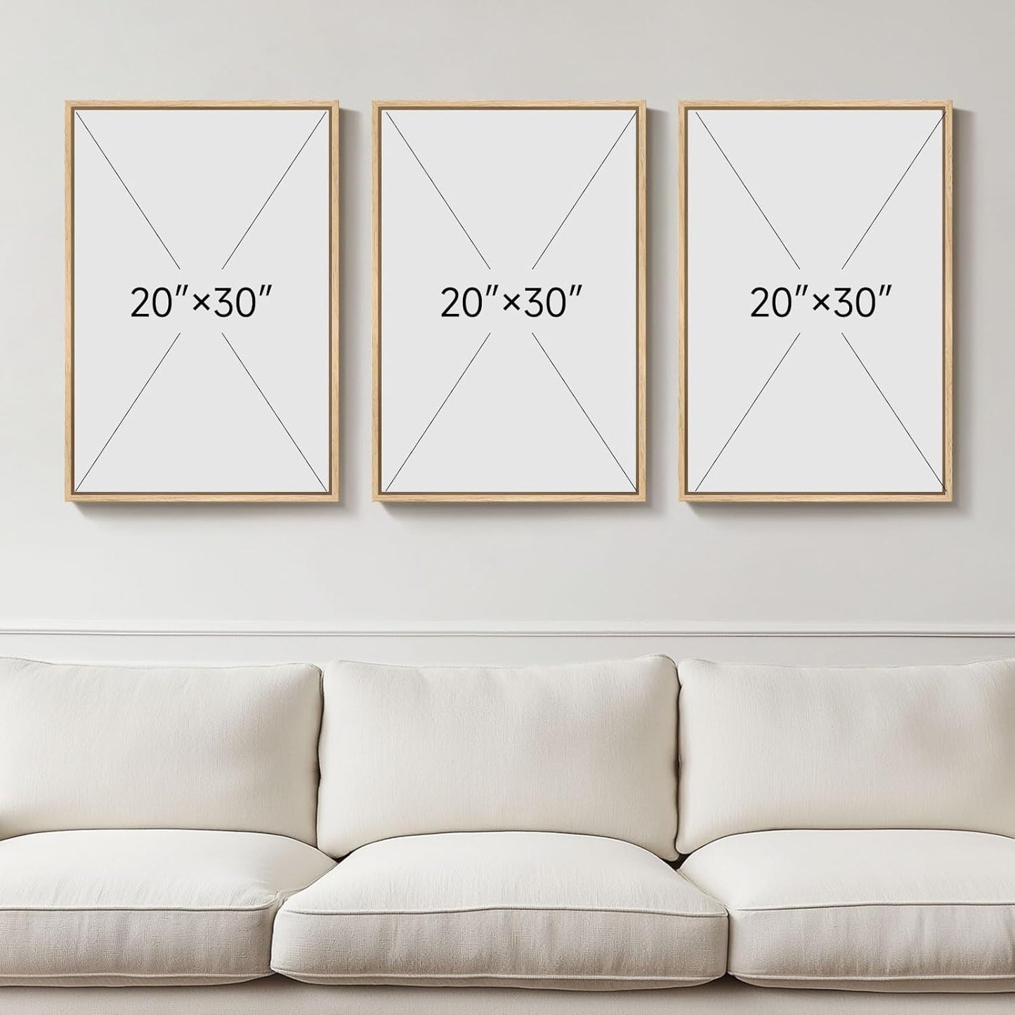 Large Framed Black and White Abstract Wall Art for Living Room, 3 Piece Big Modern Canvas Prints Paintings Artwork for Walls, Minimalist Abstract Art Pictures for Hallway, Office Wall Decor 24x36 In