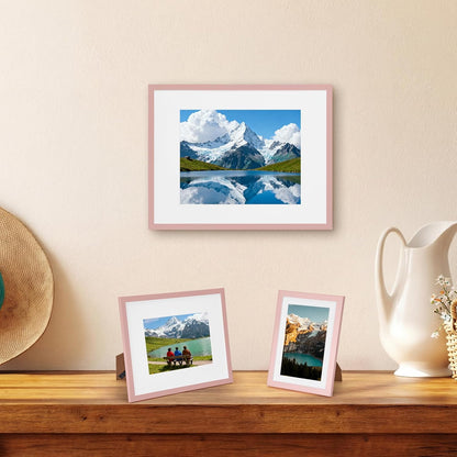 Giftgarden 14 Pack Black Picture Frames Set, 2pcs 11x14 Matted for 8x10, 6pcs 8x10 Matted for 5x7, 6pcs 5x7 Matted for 4x6, Gallery Frame Collage for Wall or Tabletop Display