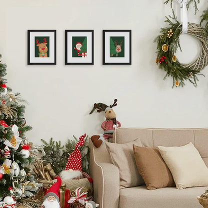 upsimples 11x14 Picture Frame Set of 5, Display Pictures 8x10 with Mat or 11x14 Without Mat, Wall Gallery Photo Frames, Black