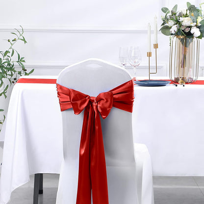 SiinvdaBZX 4 Pcs Royal Blue Satin Table Runner 12 x 108 inches Long, Bright Smooth Satin Wedding Table Runner Decorations for Birthday Parties, Buffet, Banquets, Graduations, Engagements