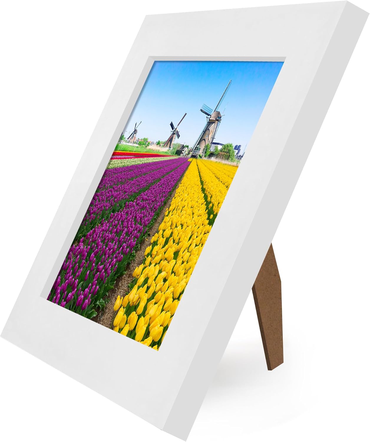 Americanflat 12x18 Poster Frame with Shatter-Resistant Glass - Signature Collection - Gallery-Style Frames Made of Engineered Wood - Photo Frame for Wall Display - Black - Colors B