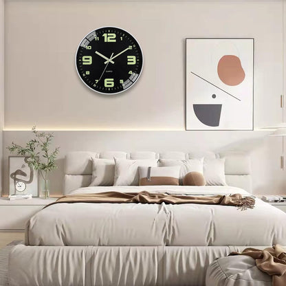 HZDHCLH Wall Clocks Battery Operated,12 inch Silent Non Ticking Modern Wall Clock for Living Room Bedroom Kitchen Office Classroom Decor (Olive Green and Gold)