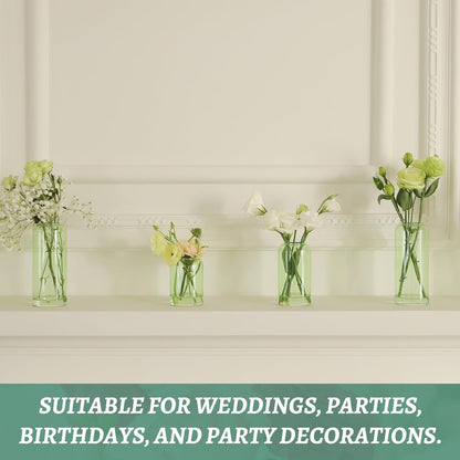 Glass Bud Vases Set of 24, Clear Flower Vase for Centerpieces, Small Vases for Flowers, Decor Centerpiece for Bathroom, Decorative Vases for House Warming