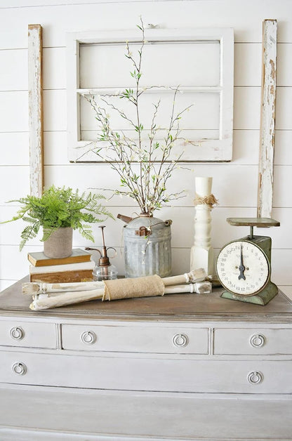 Briful Small Fake Plant Potted Plants Artificial Decor Plastic Asparagus Ferns Plant Faux Plants in Pots for Home Living Room Bedroom Desk Shelf Farmhouse Decoration