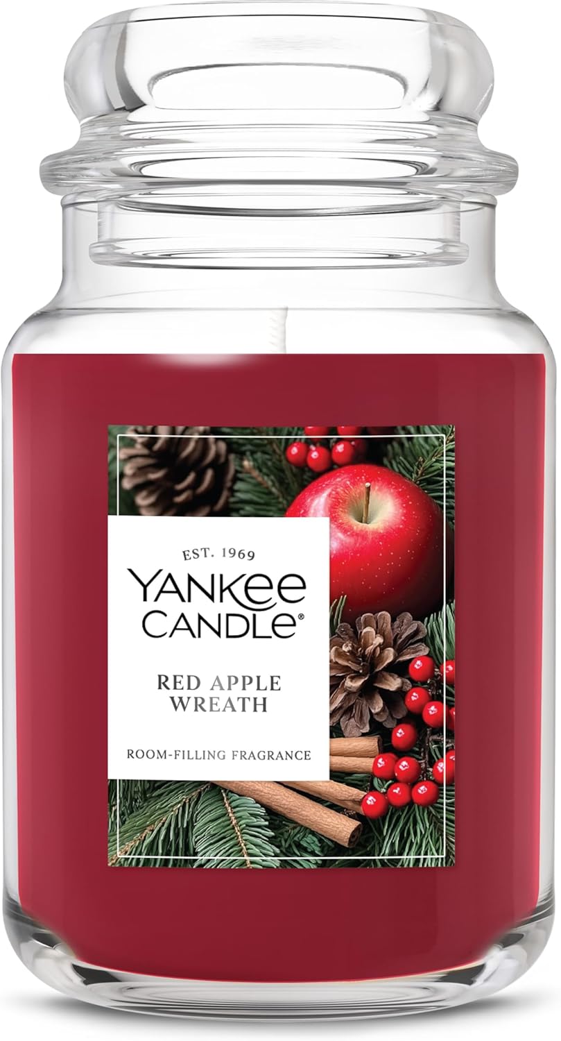 Yankee Candle Balsam & Cedar, Scented Candle, 22oz Large Jar with up to 150 Hour Burn Time, Giftable