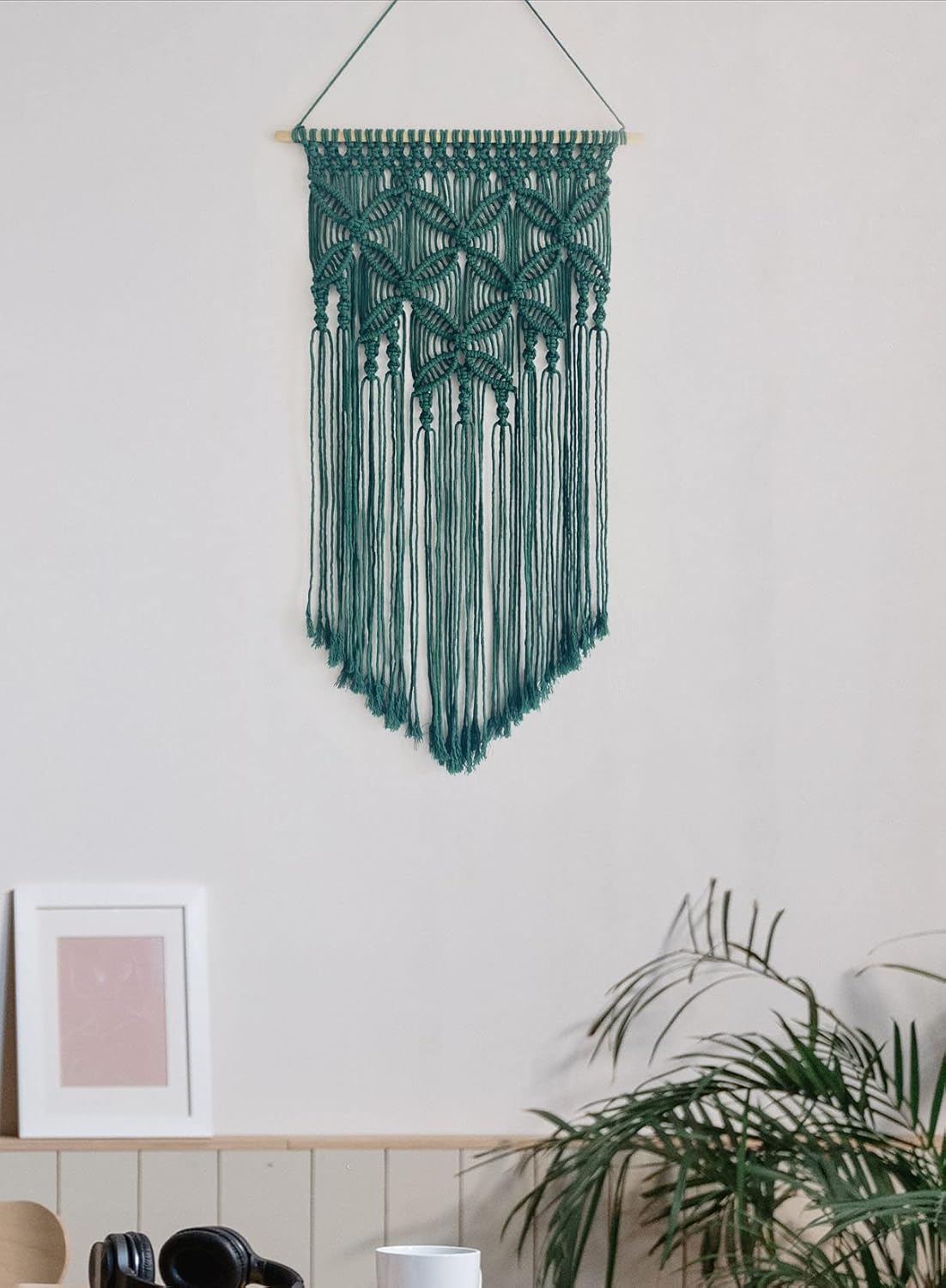 Handmade Cotton Home Decor Macrame Wall Hanging Navy