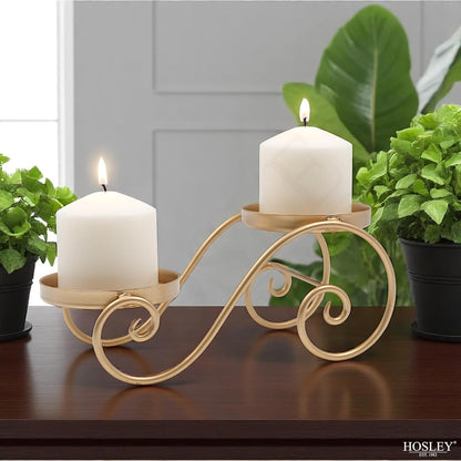 Hosley 2x3 High Pillar Candles, Set of 6. White, Unscented. Bulk Buy. Ideal for Wedding, Emergency Lanterns, Spa, Aromatherapy, Party, Reiki, Candle Gardens O4