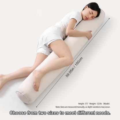 Body Pillow for Adults,Long Round Pillow,Big Cylindrical Pillow,Large Full Bolster Pillows for Side Sleepers (Steel Gray, 47.24"*7.87")