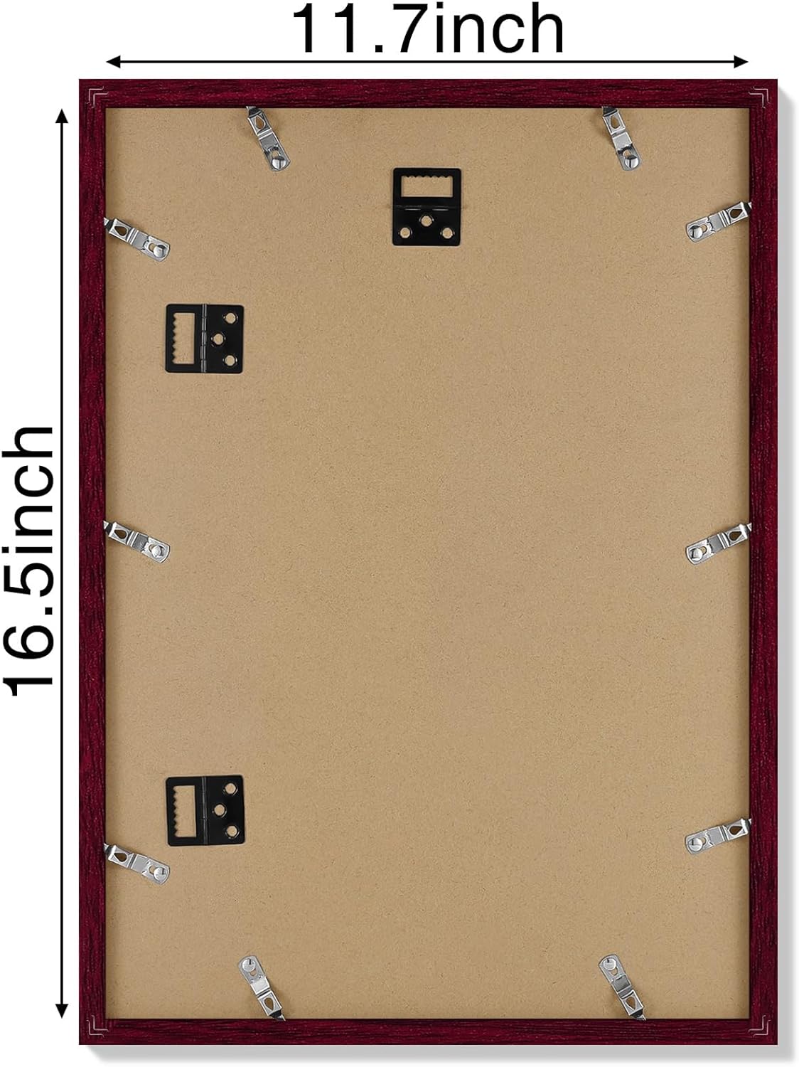 Vittanly 11x14 Picture Frame, Display Pictures 8x10 with Mat or 11x14 without Mat, Photo Frame for Wall Mounting, Black, 1 Pack - Colors B