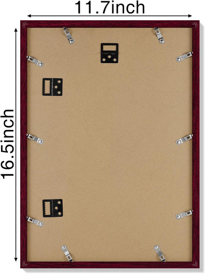 Vittanly 11x14 Picture Frame, Display Pictures 8x10 with Mat or 11x14 without Mat, Photo Frame for Wall Mounting, Black, 1 Pack - Colors B