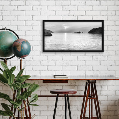 Americanflat 24x36 Poster Frame with Polished Plexiglass - Streamline Collection - Thin Border Picture Frame for Wall Display - Hanging Hardware Included - Black - Colors D
