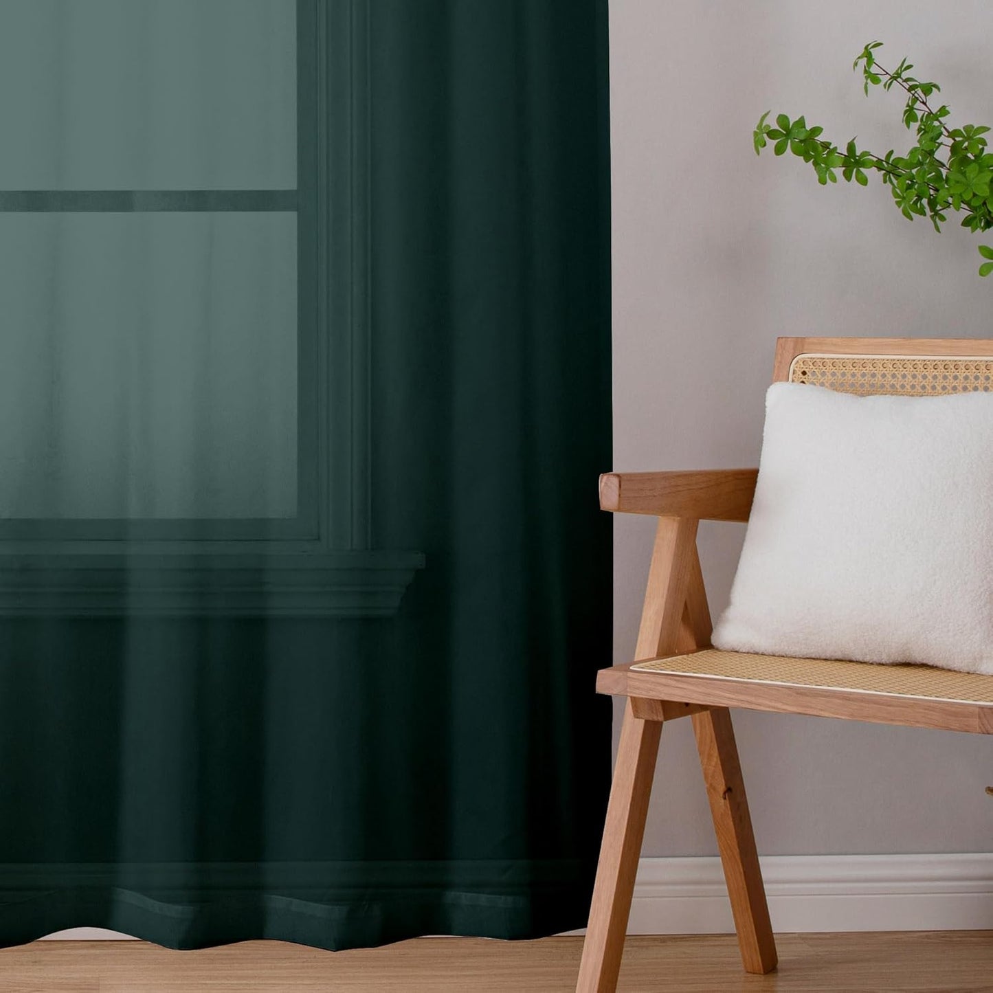 Chyhomenyc Sheer White Valances for Windows 2 Pack, Small Window Curtains for Living Room Bathroom Cafe Laundry Basement, Modern Top Dual Rod Pocket Voile Curtain, 42W x 14L inches, White - Colors B