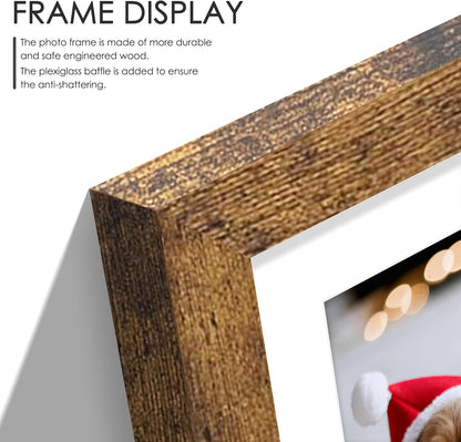 DUENPY 14x26 Collage Picture Frame 4x6 Collage Picture Frame Displays Twelve 4x6 inch Photos Available Horizontal Wall Mounting Display and Vertical Black - Colors A
