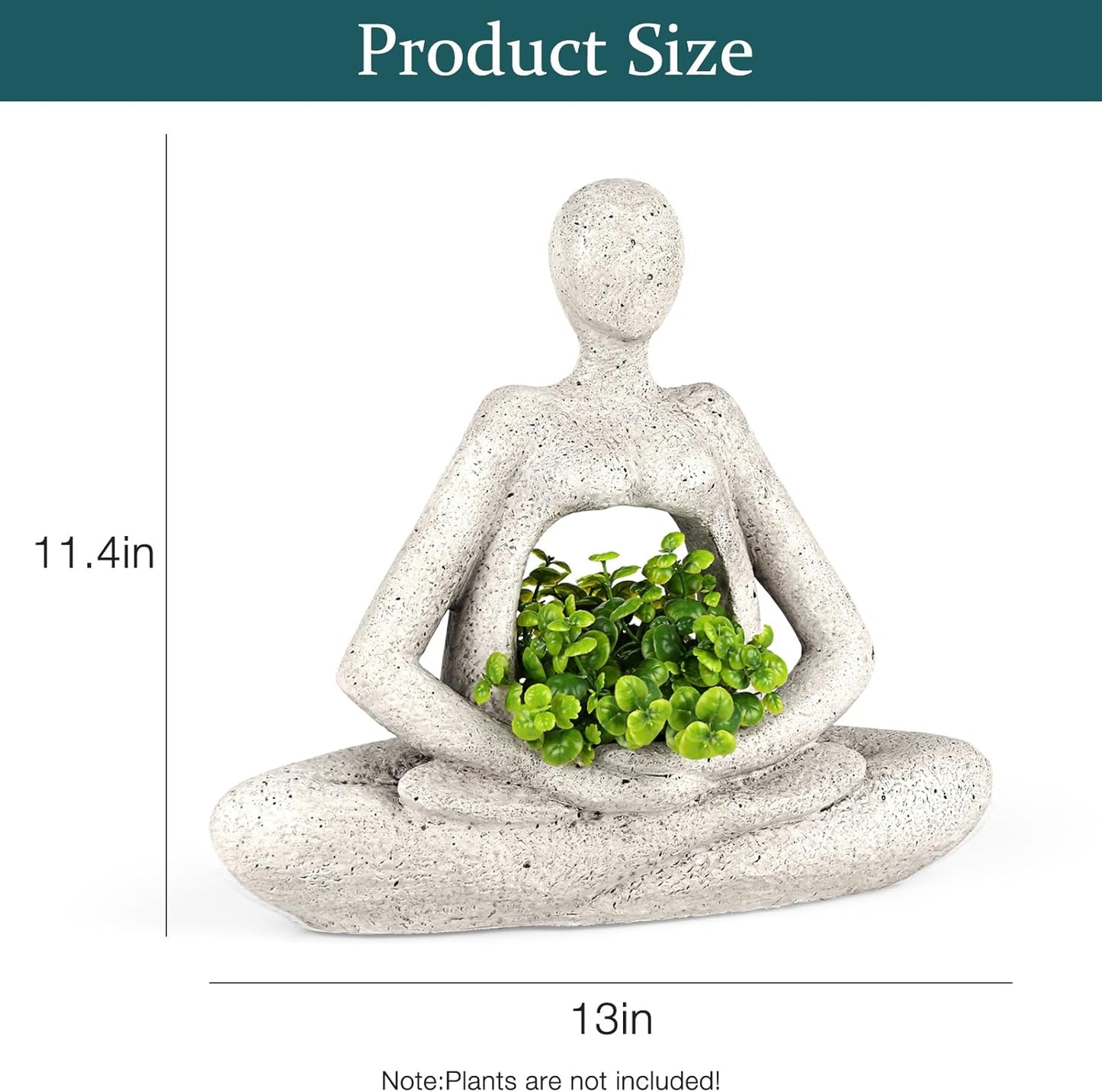 Large Planters for Outdoor Indoor Plants Head Face Planter Pot Unique Succulent Planters Flower Vase with Drainage Hole New Life