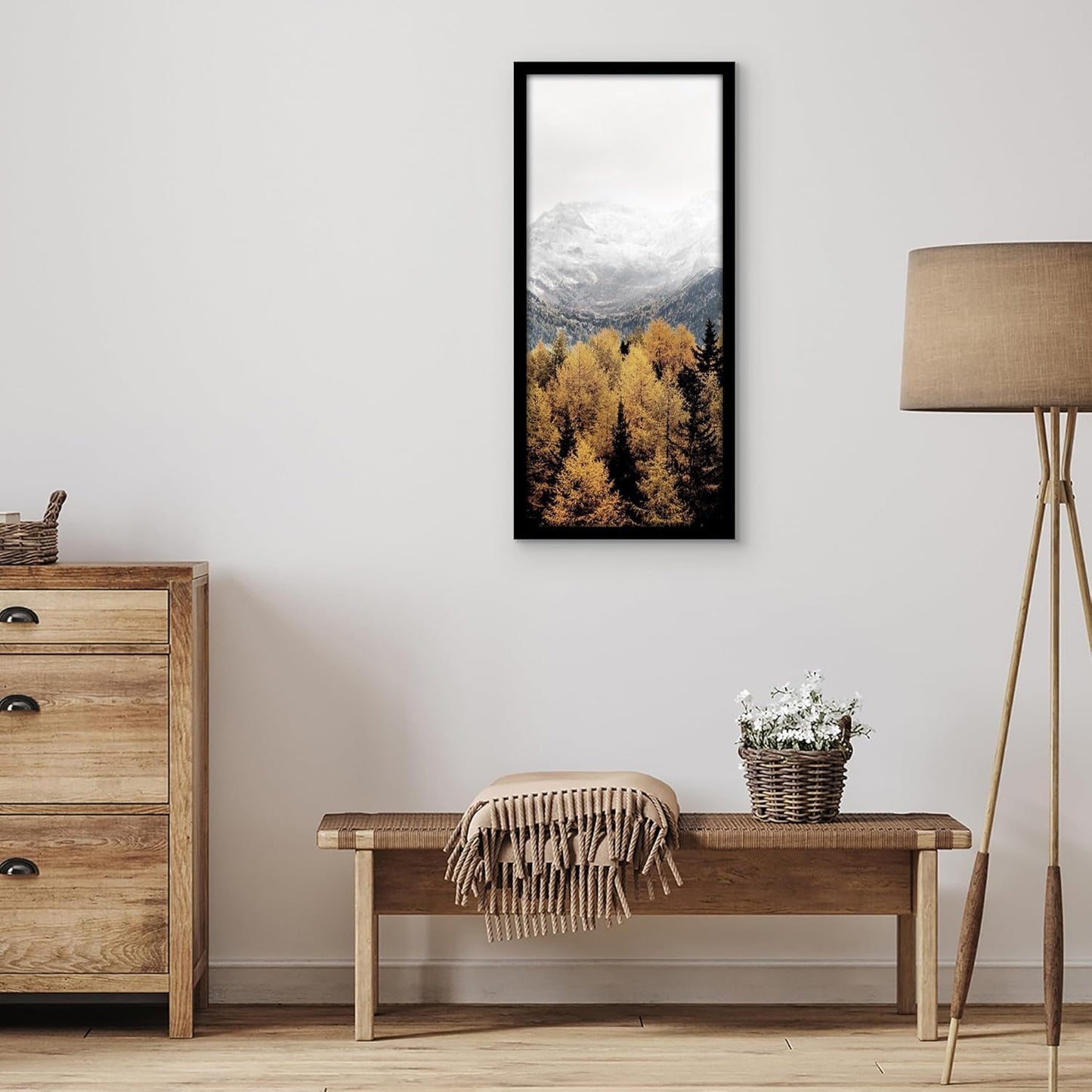 Americanflat 16x20 Picture Frame with Polished Plexiglass - Black Picture Frame - Wide Photo Frames Made of Engineered Wood for Vertical or Horizontal Wall Display - Epic Collection - Black - Colors C