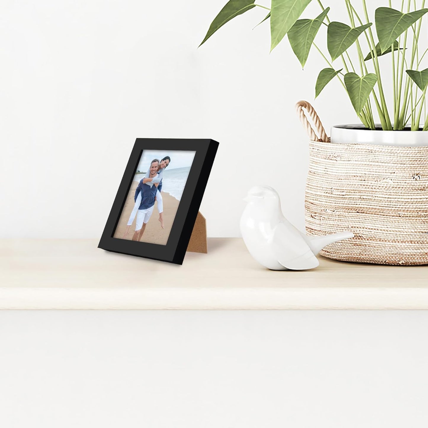 Americanflat 24x36 Poster Frame with Polished Plexiglass - Streamline Collection - Thin Border Picture Frame for Wall Display - Hanging Hardware Included - Black - Colors D