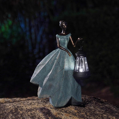 Guichifun Fairy Statue Collection Home Decoration - Leaf Angel Girls Resin Modern Table Decor for Living Room Office Sculpture Decor for Women Indoor Rustic Figurines Gift 5 x 3 x 7.5 Inch