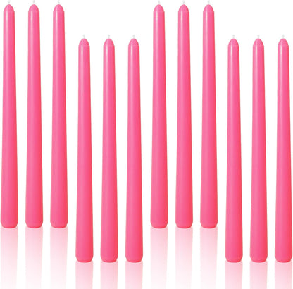 Viyffo Taper Candles, 10 Inch, 4 Pack, Olive Glow – Unscented, Dripless & Smokeless Design, Up to 8 Hour Burn – Long Tall Taper Candlesticks for Wedding, Dinner & Home Decor