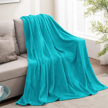 BEDELITE Fleece Blanket Black Throw Blankets for Couch & Bed, Luxury Plush Cozy Fuzzy Blanket 50x60 inches, Super Soft Warm Lightweight Throw Blanket for Travel Camping - Colors A