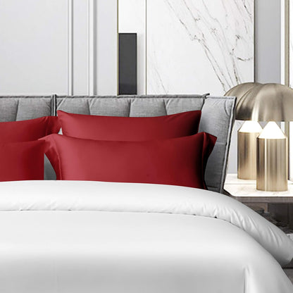 NTBAY Cotton 26x26 Euro Sham Covers - 500 Thread Count Egyptian Cotton Euro Pillow Covers, 2 Pack Super Soft and Breathable 26x26 Pillow Covers, Square Pillow Cases, White