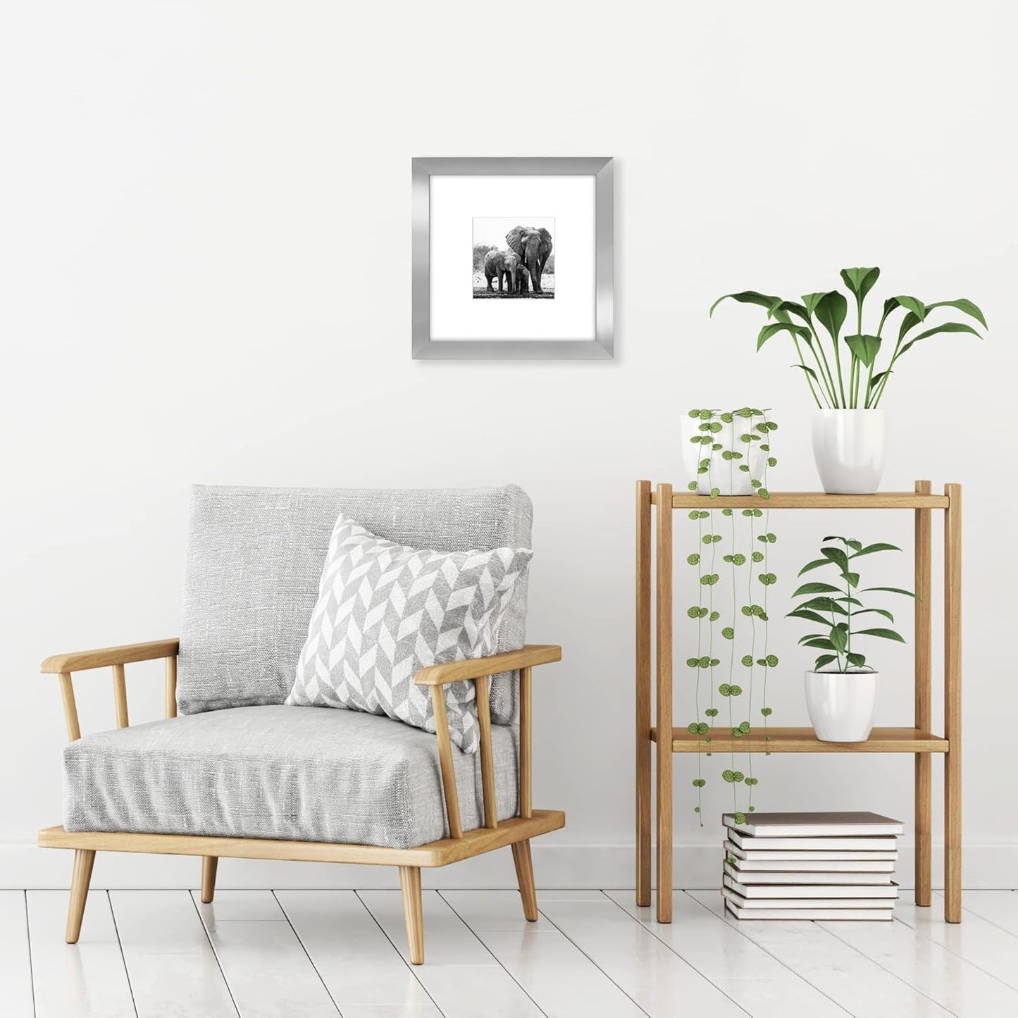 Americanflat 8x10 Picture Frame with Shatter-Resistant Glass - Use as 5x7 Frame with Mat or Display 8x10 Photo Without Mat - Signature Collection - Picture Frames for Tabletop and Wall Display - Black
