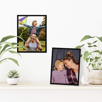 Americanflat 24x36 Poster Frame with Polished Plexiglass - Streamline Collection - Thin Border Picture Frame for Wall Display - Hanging Hardware Included - Black - Colors D