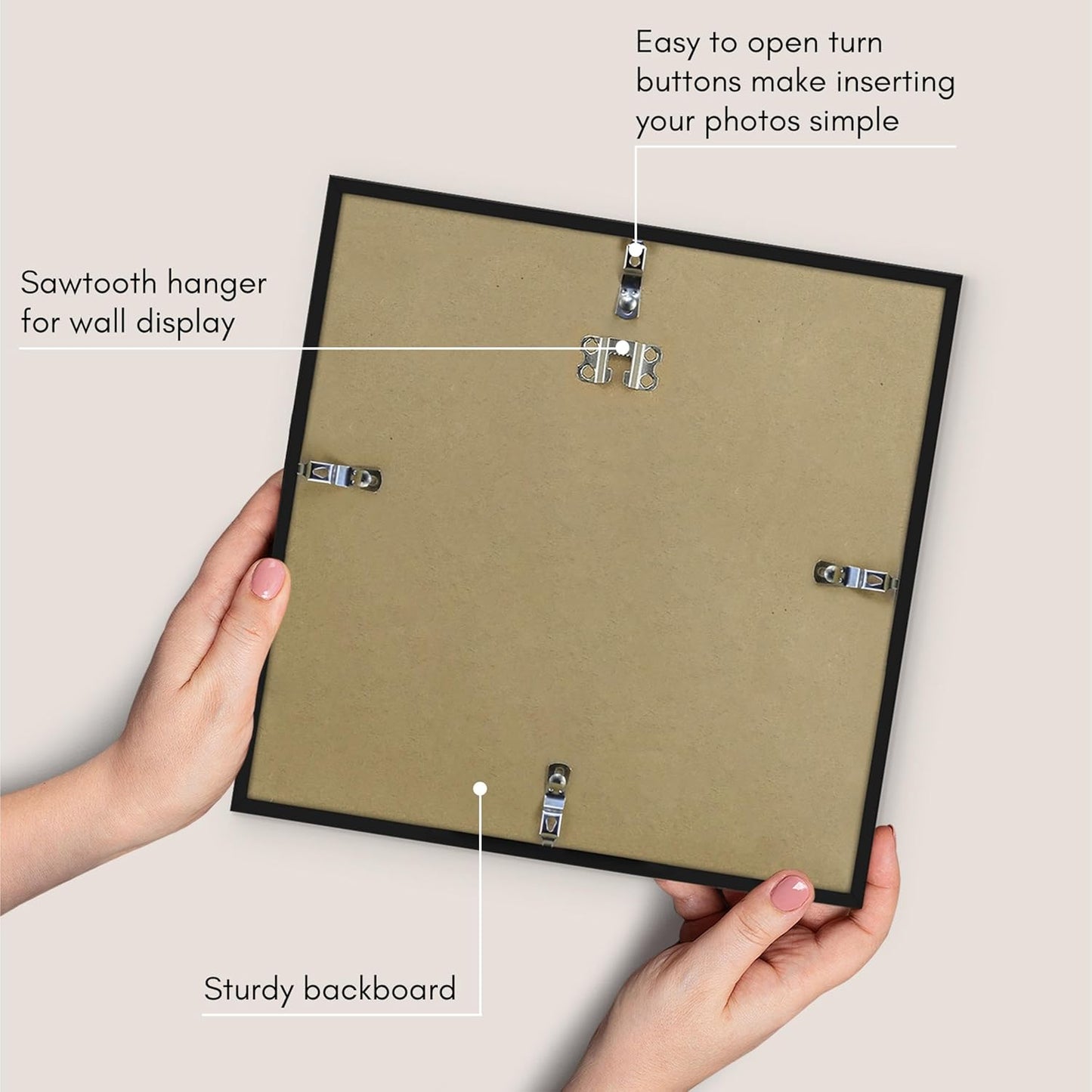 Americanflat 24x36 Poster Frame with Polished Plexiglass - Streamline Collection - Thin Border Picture Frame for Wall Display - Hanging Hardware Included - Black - Colors A