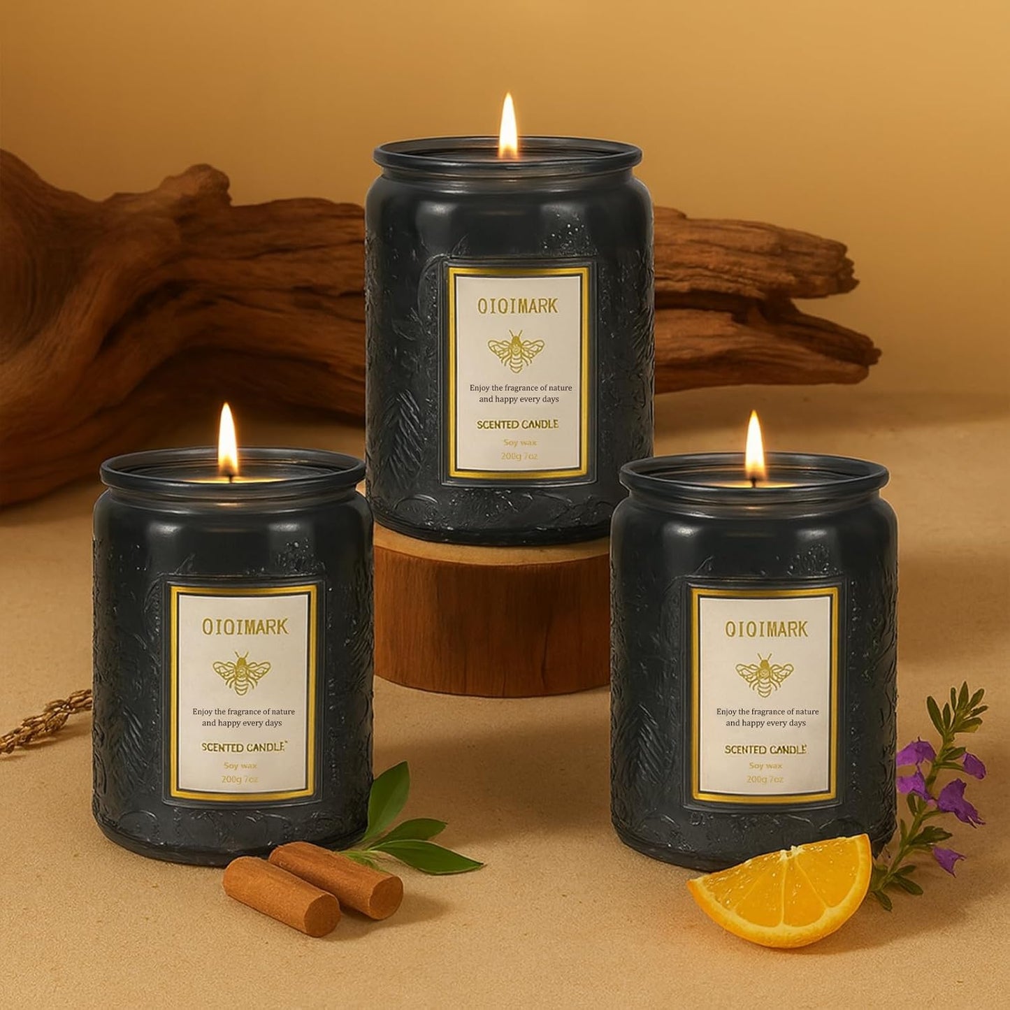 Mother’s Day Candles Gift Set for Mom, Natural Soy Wax Scented Jar Candles 6-Pack, Aromatherapy Candles for Home, 42oz 300 Hours Long Lasting, Gifts for Women