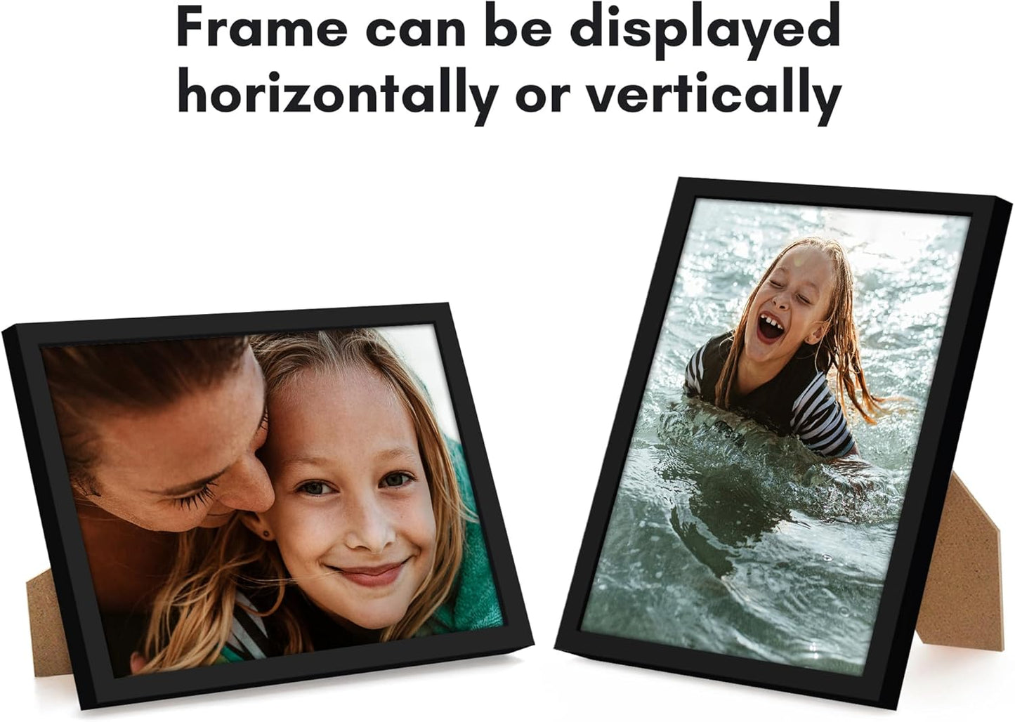 Americanflat 24x36 Poster Frame with Polished Plexiglass - Streamline Collection - Thin Border Picture Frame for Wall Display - Hanging Hardware Included - Black - Colors C