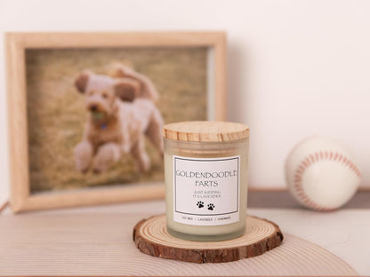 Pug Gifts & Decor, Dog Mom Gifts for Women, Dog Farts Candle, Pet Friendly Lavender Scented Candle