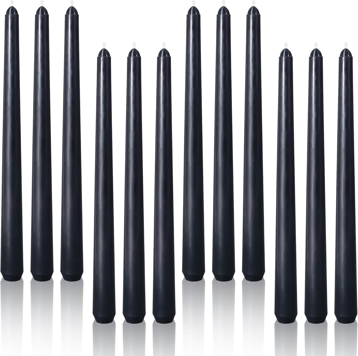 Viyffo Taper Candles, 10 Inch, 4 Pack, Olive Glow – Unscented, Dripless & Smokeless Design, Up to 8 Hour Burn – Long Tall Taper Candlesticks for Wedding, Dinner & Home Decor