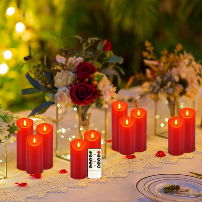 48- Pack of 3 Sizes of LED Flameless Candles.This Candle is Suitable for café, Fancy Restaurant, Bookstore and Other Scenes to Create a Relaxing and Romantic Atmosphere.