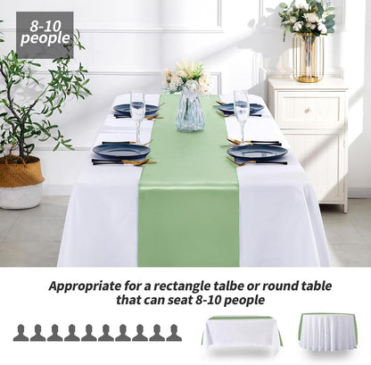 SiinvdaBZX 4 Pcs Royal Blue Satin Table Runner 12 x 108 inches Long, Bright Smooth Satin Wedding Table Runner Decorations for Birthday Parties, Buffet, Banquets, Graduations, Engagements