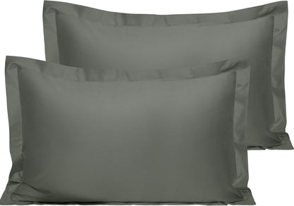 NTBAY Cotton 26x26 Euro Sham Covers - 500 Thread Count Egyptian Cotton Euro Pillow Covers, 2 Pack Super Soft and Breathable 26x26 Pillow Covers, Square Pillow Cases, White