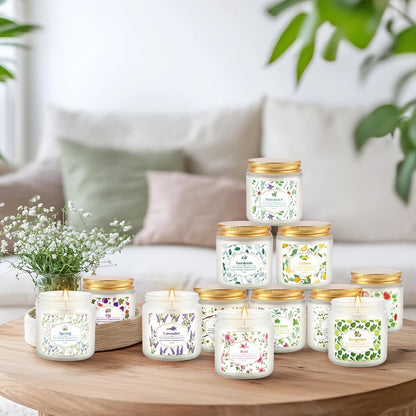 Howemon 24 Pack Scented Candles Set for Home, Relaxing Stress Relief, Aromatherapy - Natural Soy Wax and Fragrance - Gifts for Women, Mom, Best Friend, Wife, Birthday