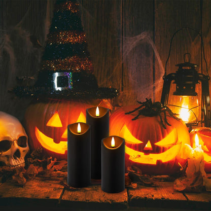 48- Pack of 3 Sizes of LED Flameless Candles.This Candle is Suitable for café, Fancy Restaurant, Bookstore and Other Scenes to Create a Relaxing and Romantic Atmosphere.