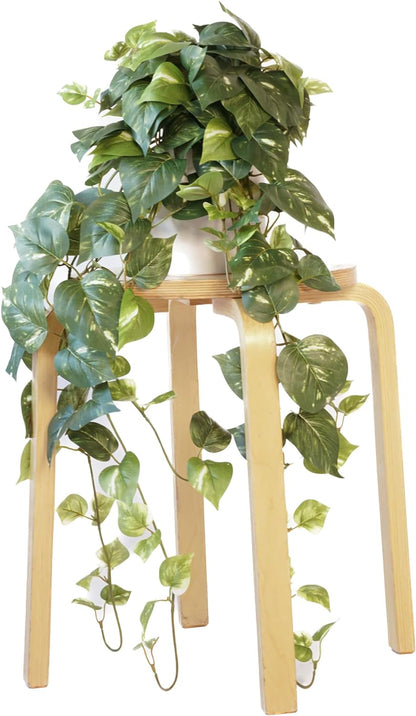 Retrograde 32" Realistic Fake Pothos Ivy Plant for Home Decor Indoor Silk Artificial Plant Large (Light Green)