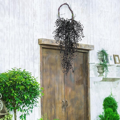 RECUTMS Fake Hanging Plants Artificial Ferns for Outdoor Hanging Faux Plants Vine Ivy Faux Fern Hanging Vines Wall Plants for Home Garden Party Wedding Decor (White 4P)