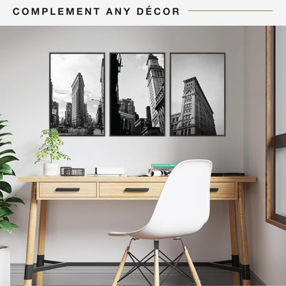 MCS Original Poster Frame 24x36 Black Lightweight Vertical & Horizontal Wall Hanging Large Picture Frame for Posters, Art Prints & Gallery Wall (6-Pack)