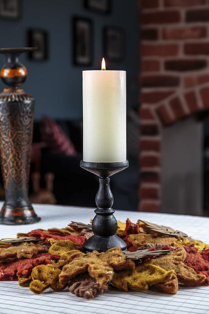Melt Candle Pillar Candles, 3 Pack - Unscented Candles for Home, Church, Weddings, & More - 3" x 4", Ivory
