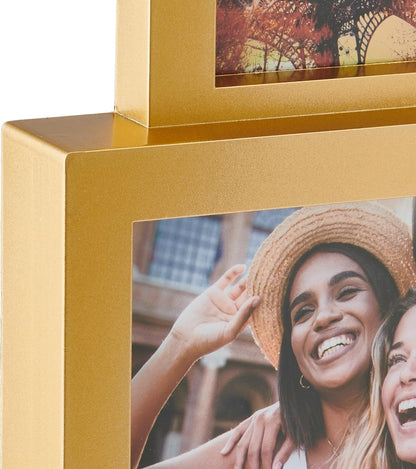 MELANNCO Collage Picture Frame for Wall, Holds 12 Photos - Six 4x6 and Six 6x4 Images, 18x23 Inch Black Plastic Frame, Hang Horizontal or Vertical, Gallery Wall Decor
